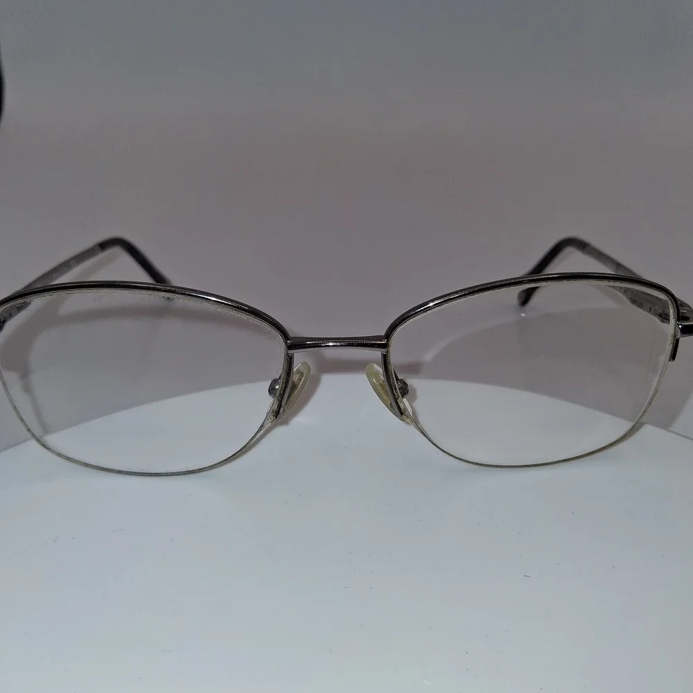 Emozioni by Safilo EM 4394 6LB Ruthenium Womens Half Rim Eyeglasses 51-17-130